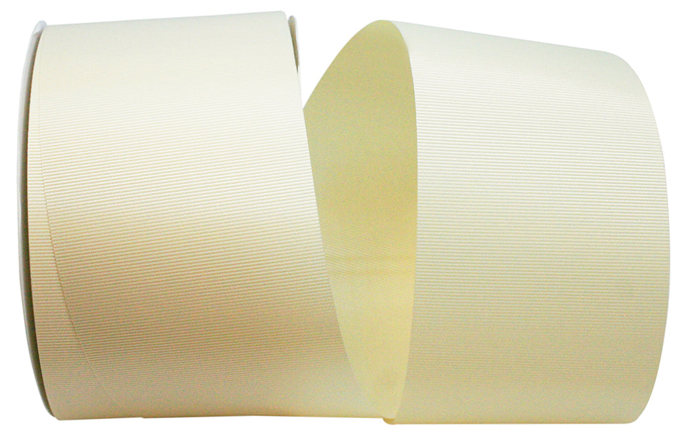 Ivory 3 Inch Grosgrain Allure Ribbon for Wreaths & Bows