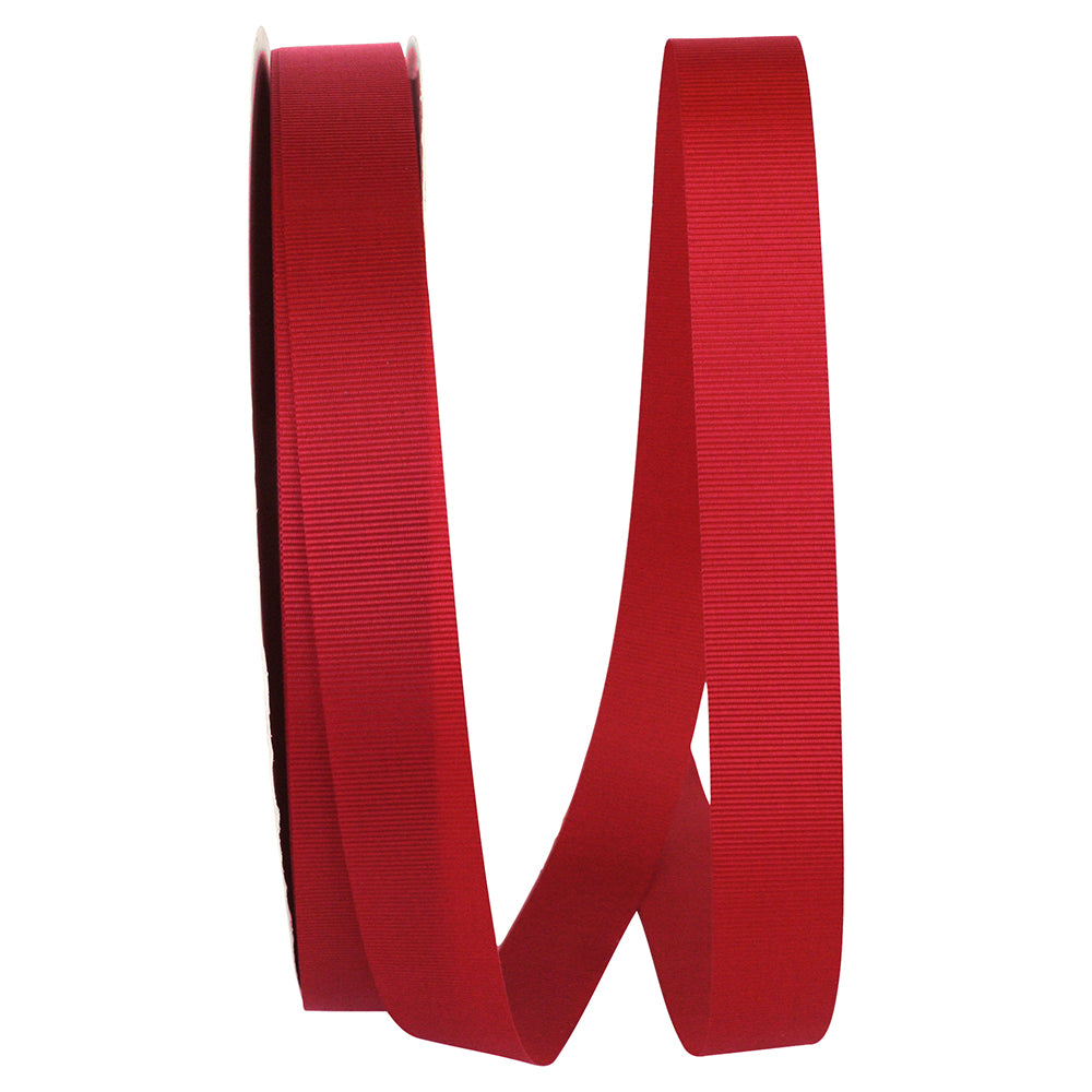 Scarlet Grosgrain Allure Ribbon 7/8 Inch for Bows