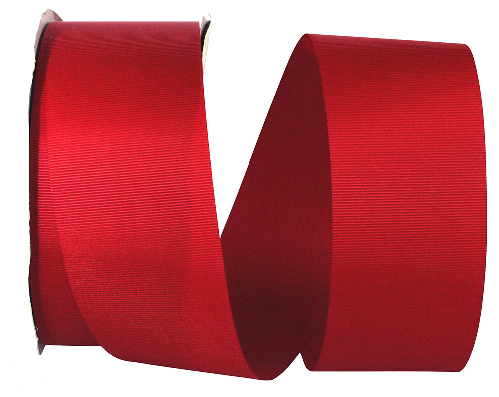 Scarlet Grosgrain Allure Ribbon 2-1/4 Inch for Bows