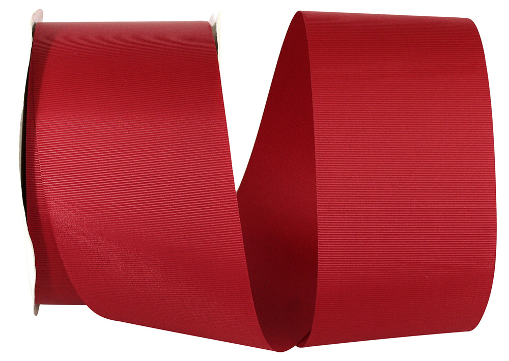 Grosgrain Allure Ribbon Scarlet 3 Inch for Wreaths