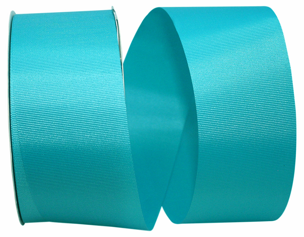 Turquoise Grosgrain Ribbon 2-1/4 Inch for Wreaths and Bows