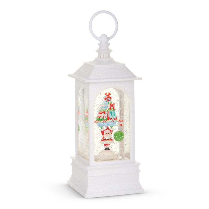 9.5" Santa's Adventures Lighted Water Lantern