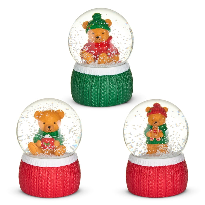 3.5" Beary Christmas Mini Water Globe