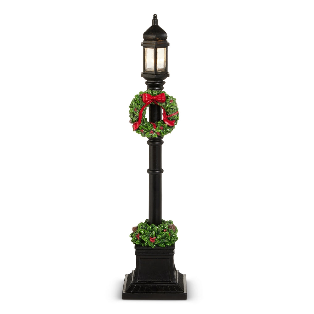 18" Black Lamp Post