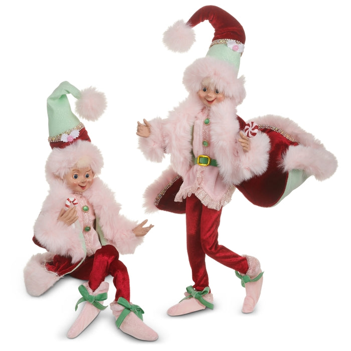 Posable Elf 18 Inch Sugar and Spice Multicolor