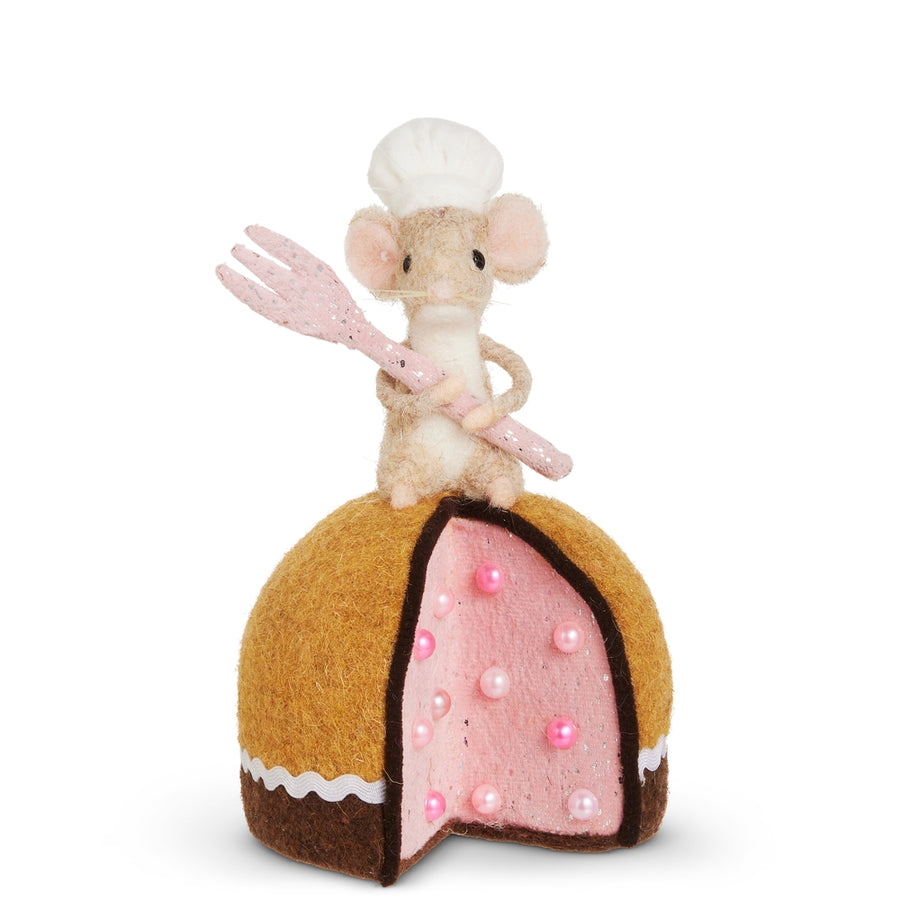 6.5" Cake Baking Mouse Ornament