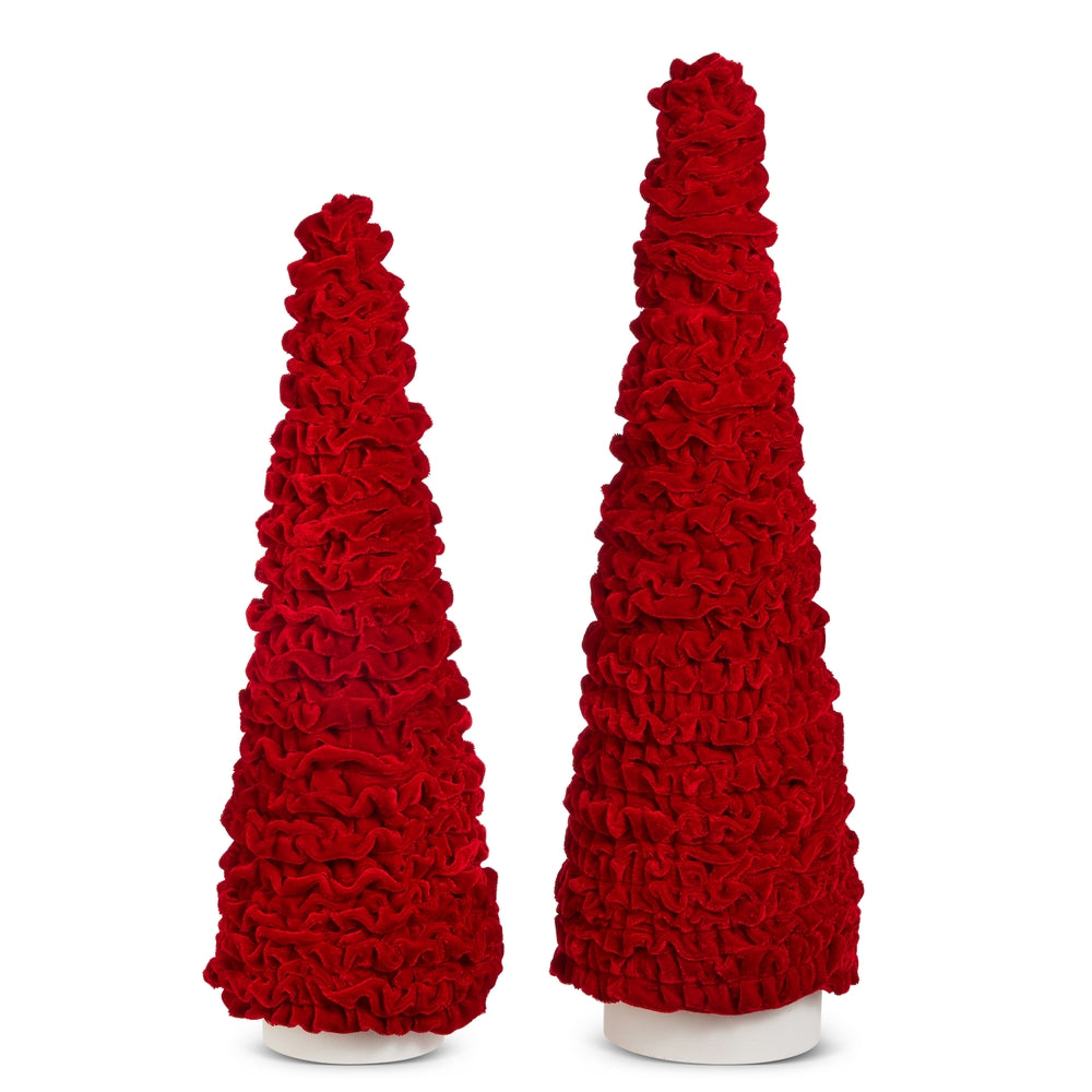 20" Red Velvet Trees