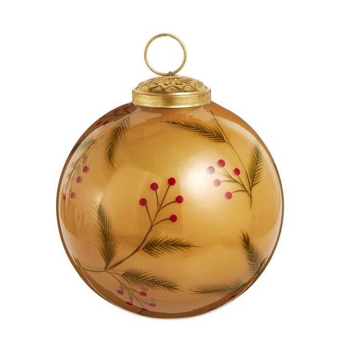 4" Greenery Ball Ornament