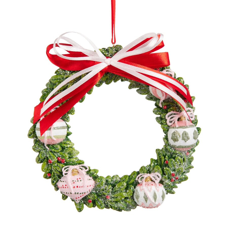 5" Sugar Plum Wreath Ornament