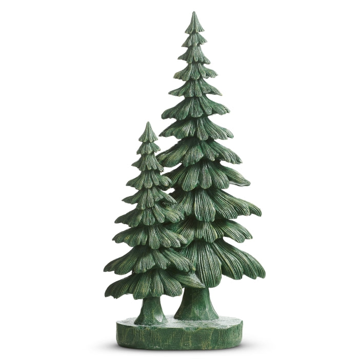 19" Green Spruce Trees