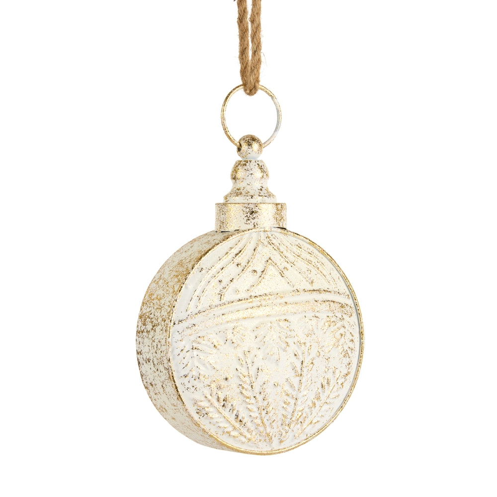 9" Gold Brush Ivory Bell