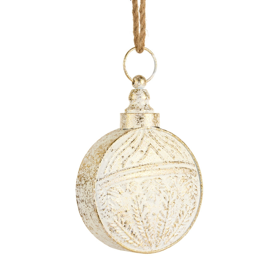 9" Gold Brush Ivory Bell