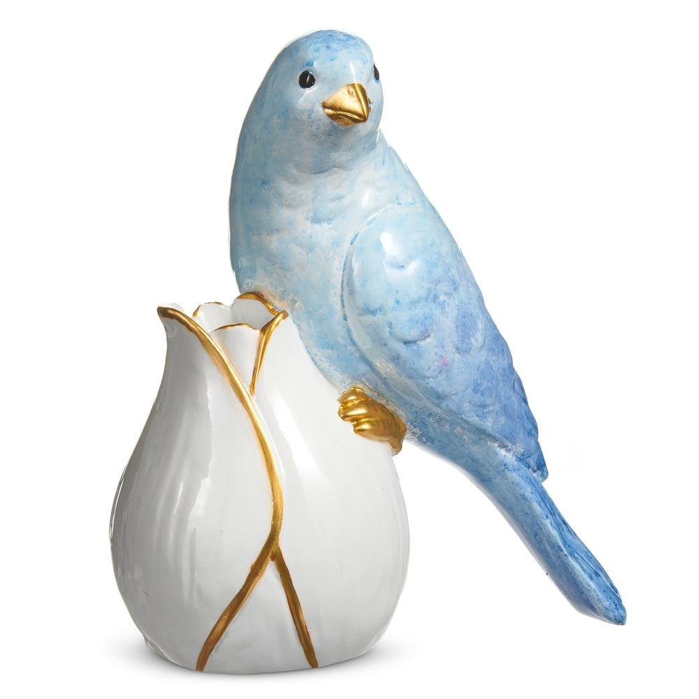 6.5" Bird with Bloom