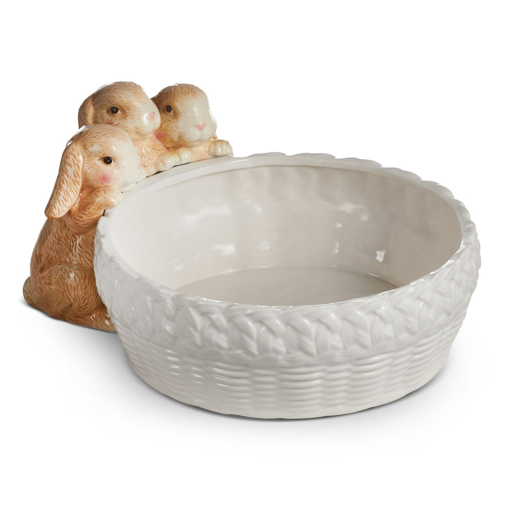 14" Weave Bunny Bowl