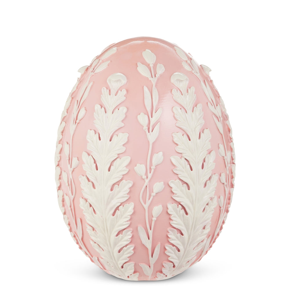 10" Pink Fretwork Egg