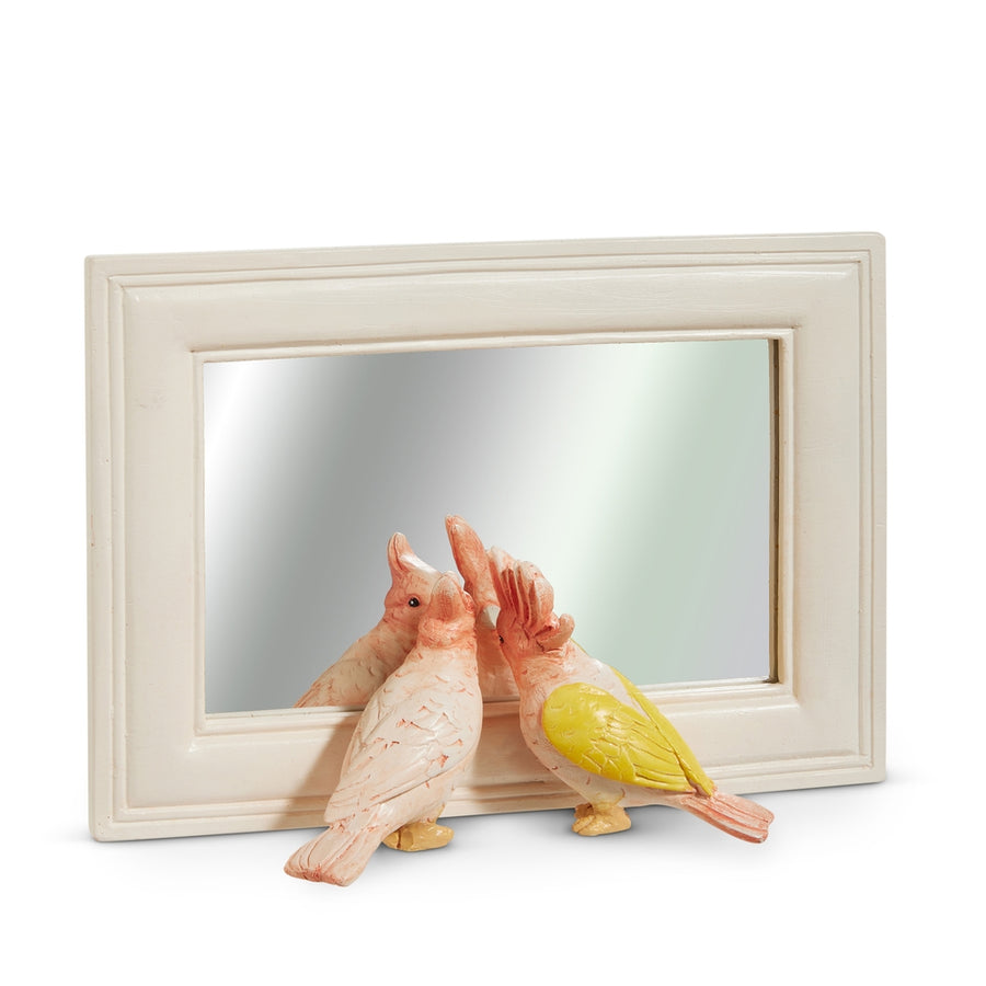 8" Mirror with Birds
