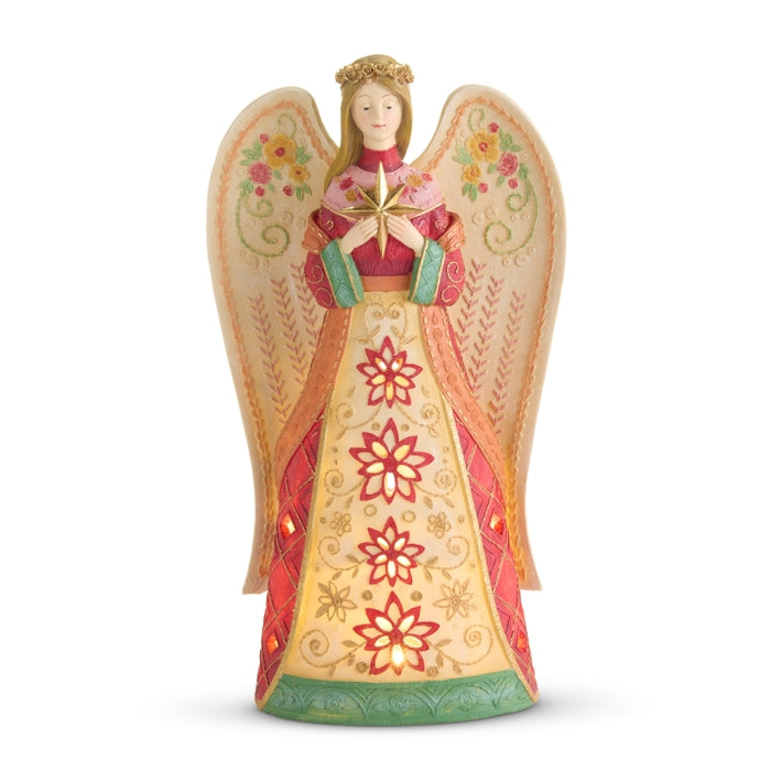 14.5" Lighted Embroidery Angel