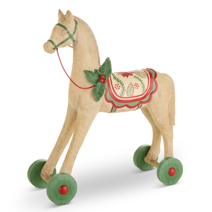 22" Large Horse on Wheels