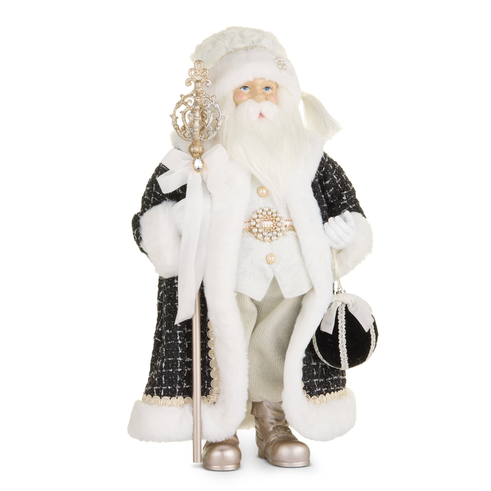 20.25" Baubles and Bow Santa