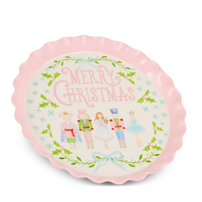 12" Pastel Nutcracker Ballet Round Tray