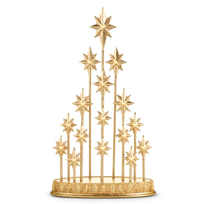 19.5" Lighted Star Mantel Decor