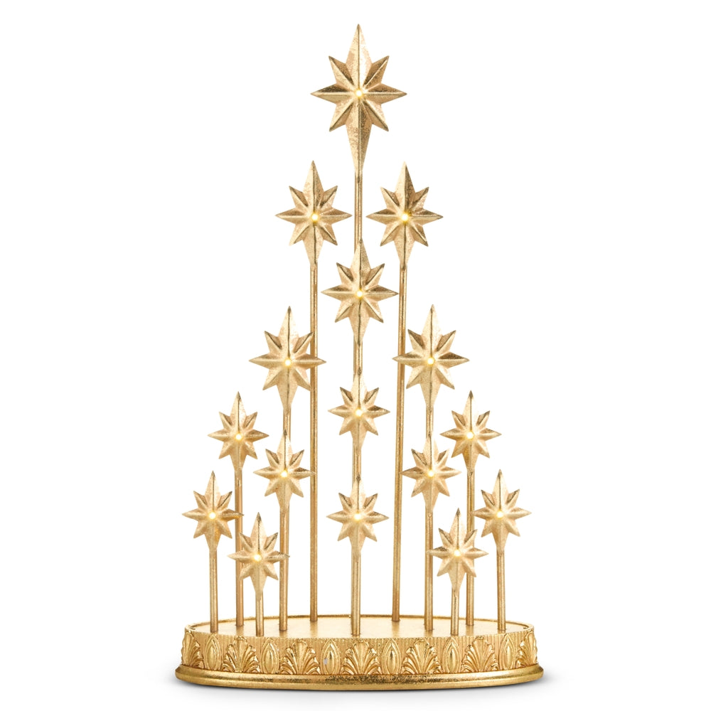 19.5" Lighted Star Mantel Decor