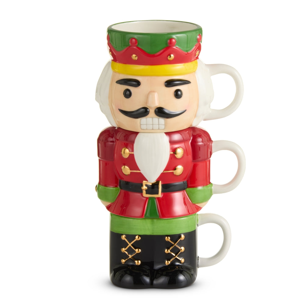 9.5" Nutcracker Stackable Mugs