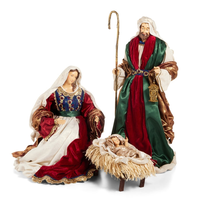 29" Jewel Tone Holy Family