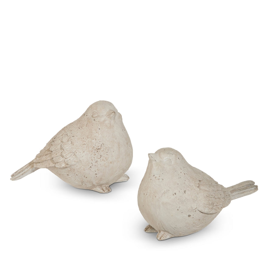 6.25" Concrete Look Birds