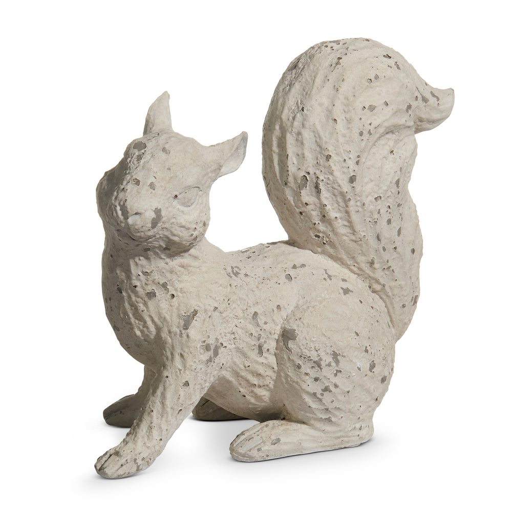 7" Concrete Look Squirrel