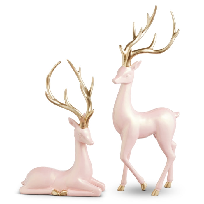 17.75" Pink Pearlescent Deer