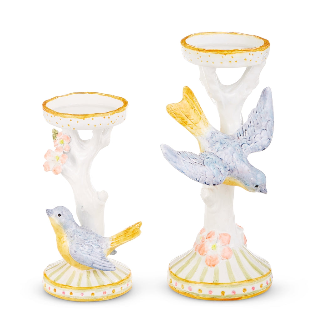 10.5" Bird on Candle Holders