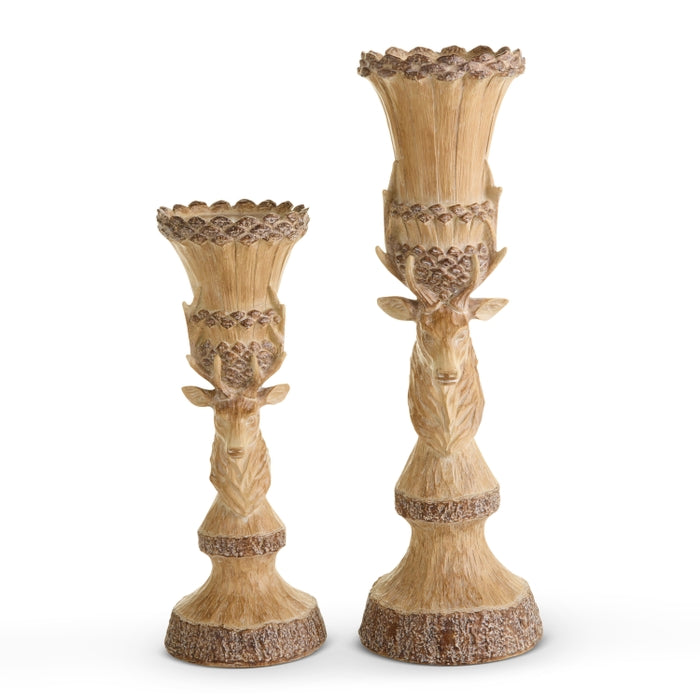 15.75" Deer Bust Candle Holder