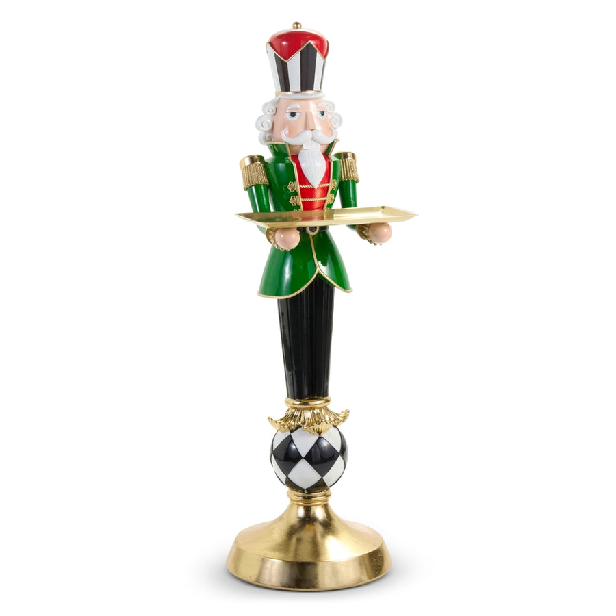 42" Nutcracker on Harlequin Stand Butler