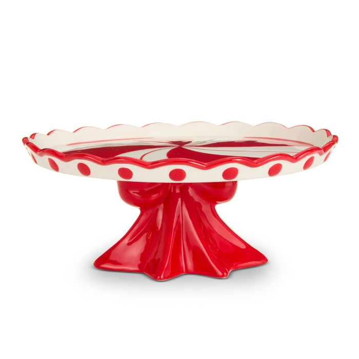 12" Peppermint Cake Stand