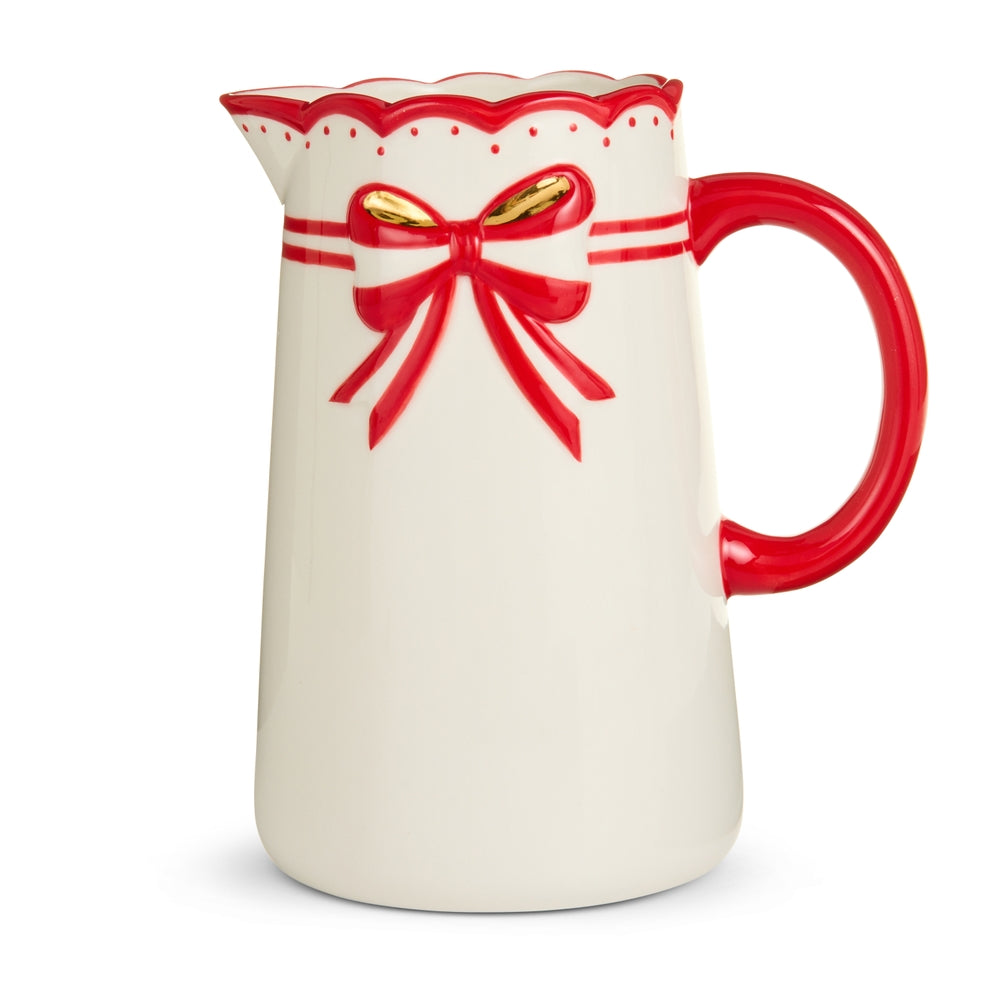 7.5" Red Bow Pitcher