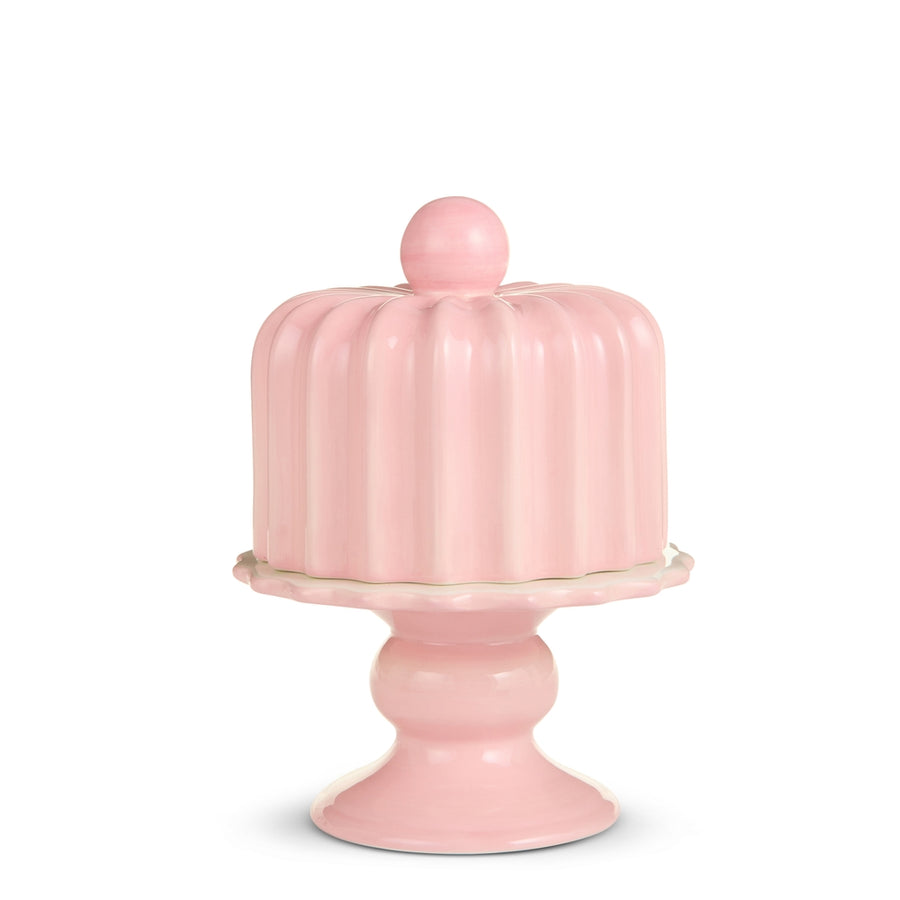 8.5" Pink Cake Stand