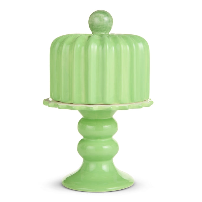 11" Green Cake Stand