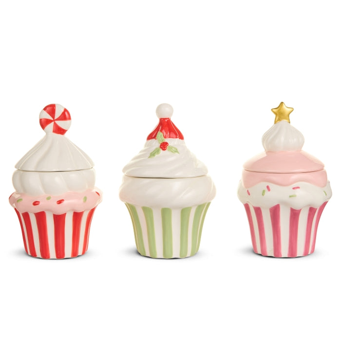 Ceramic 6 Inch Pink Cupcake Containers