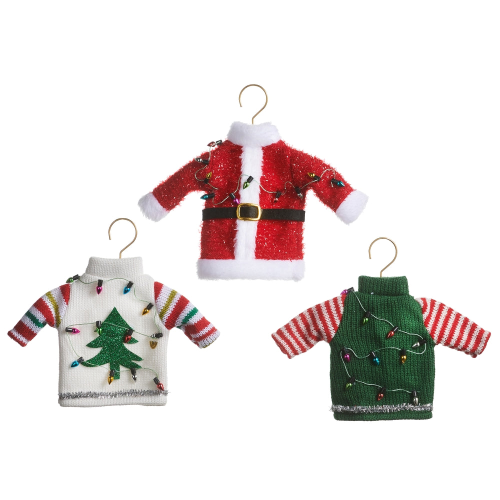 7.5" Hanging Christmas Sweaters