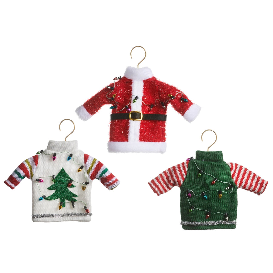 7.5" Hanging Christmas Sweaters