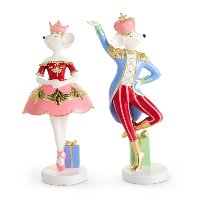 10.5" Nutcracker Mouse King and Ballerina