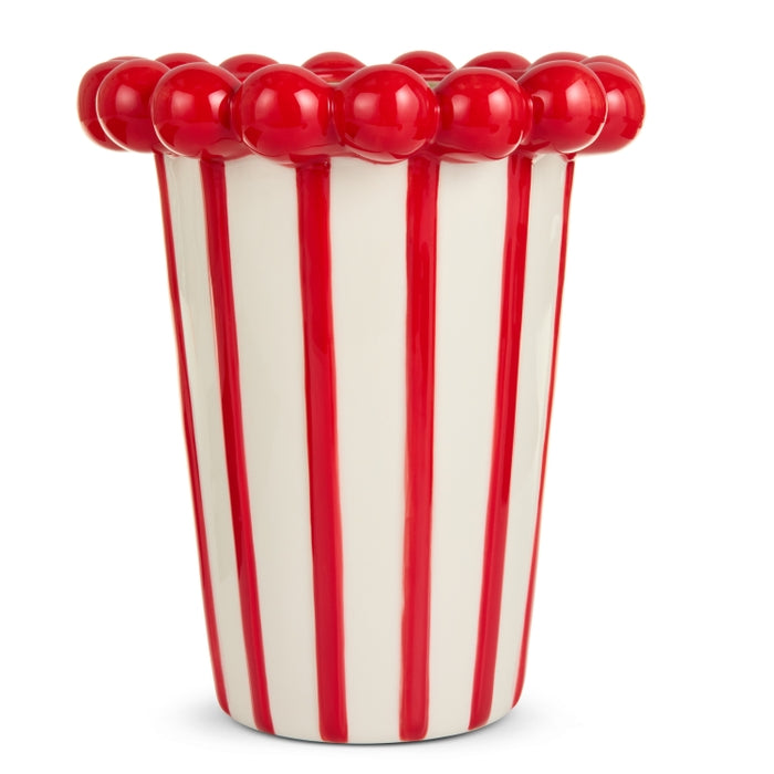 9" Striped Ball Planter
