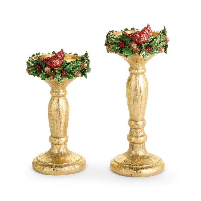 10.5" Cardinal  Candlesticks