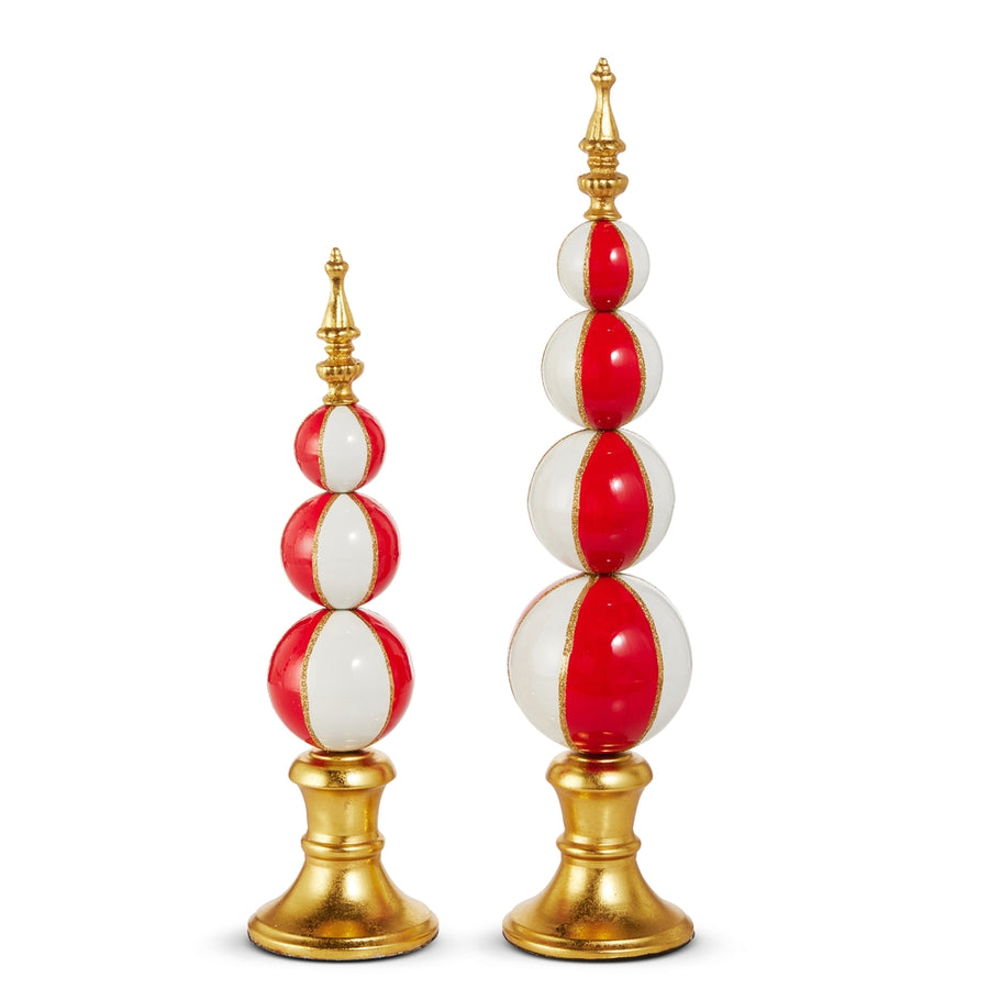 19" Striped Finial