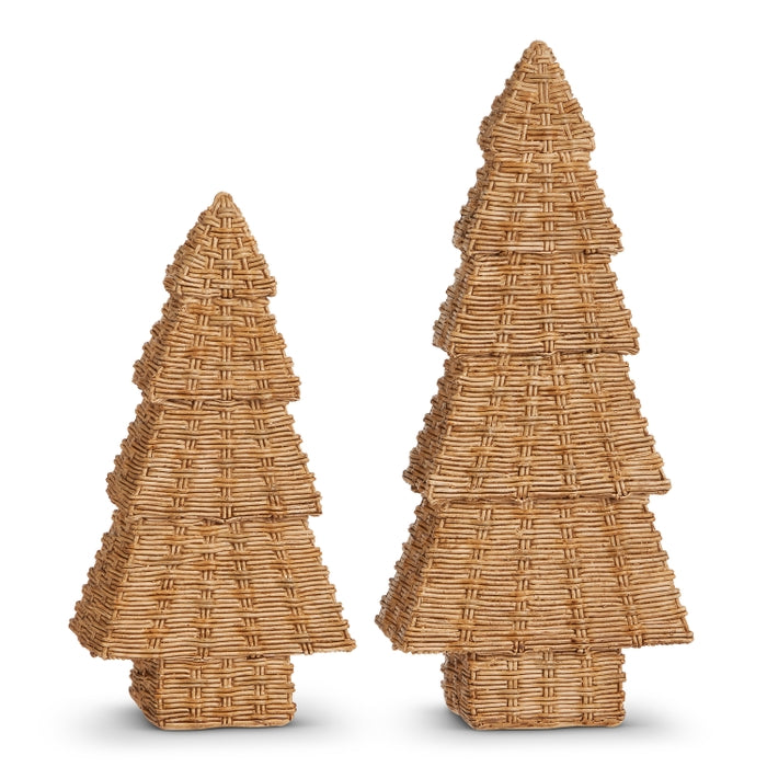 11" Woven Tiered Trees