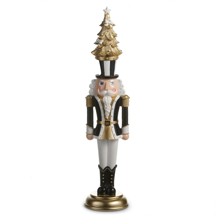 23.5" Black and Gold Nutcracker