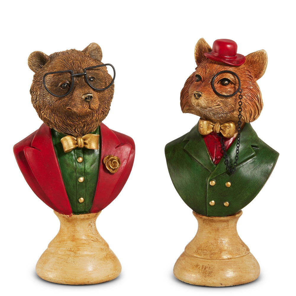 8" Sophisticated Animal Bust