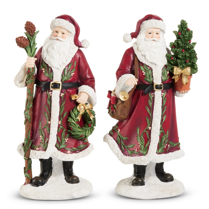 12" Holly Holiday Santa
