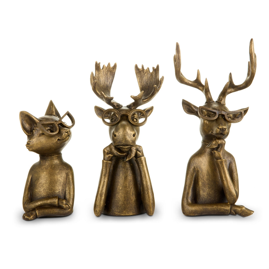 9.25" Woodland Chic Animals